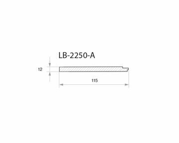 Profil_MDF_AGT_LB2250A_121152800_mm_supermat_Sahara_krem_3019_AGT_AGT35043019A_002